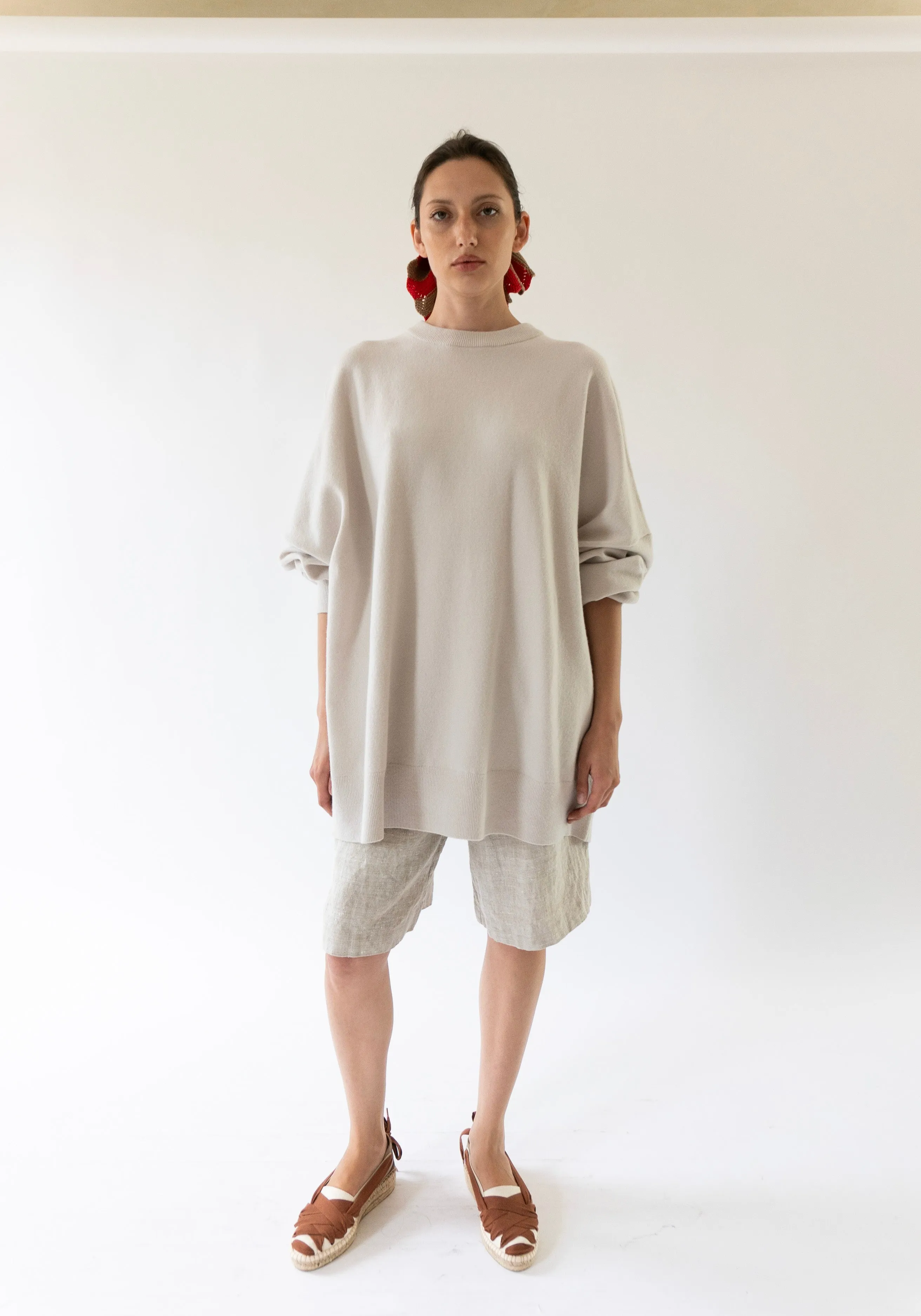 Juna Cashmere Sweater in Chalk