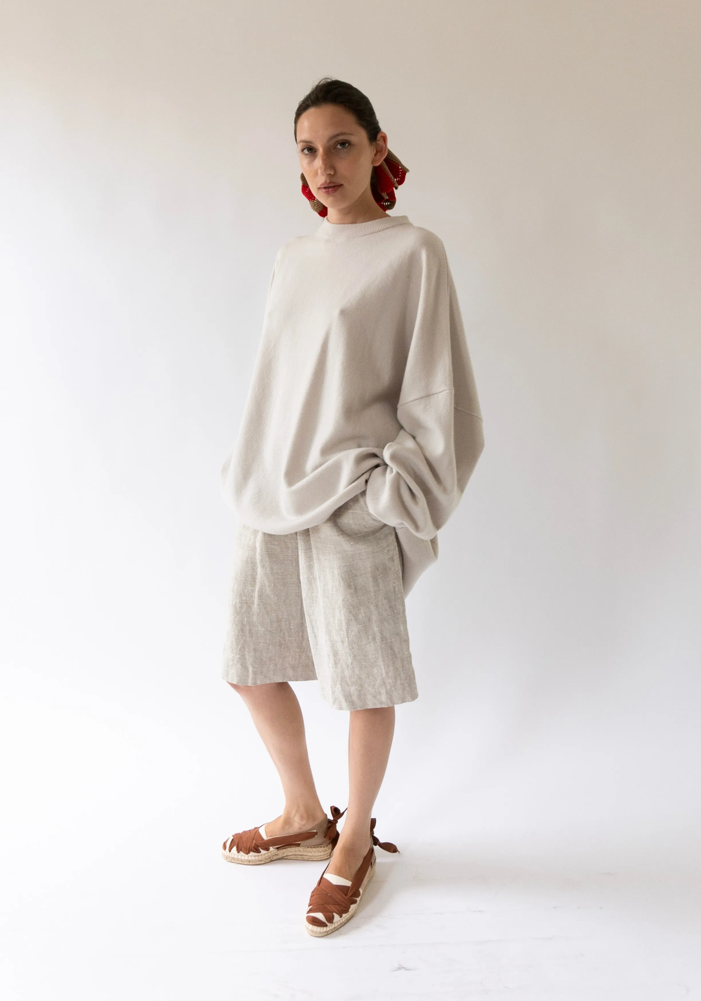 Juna Cashmere Sweater in Chalk