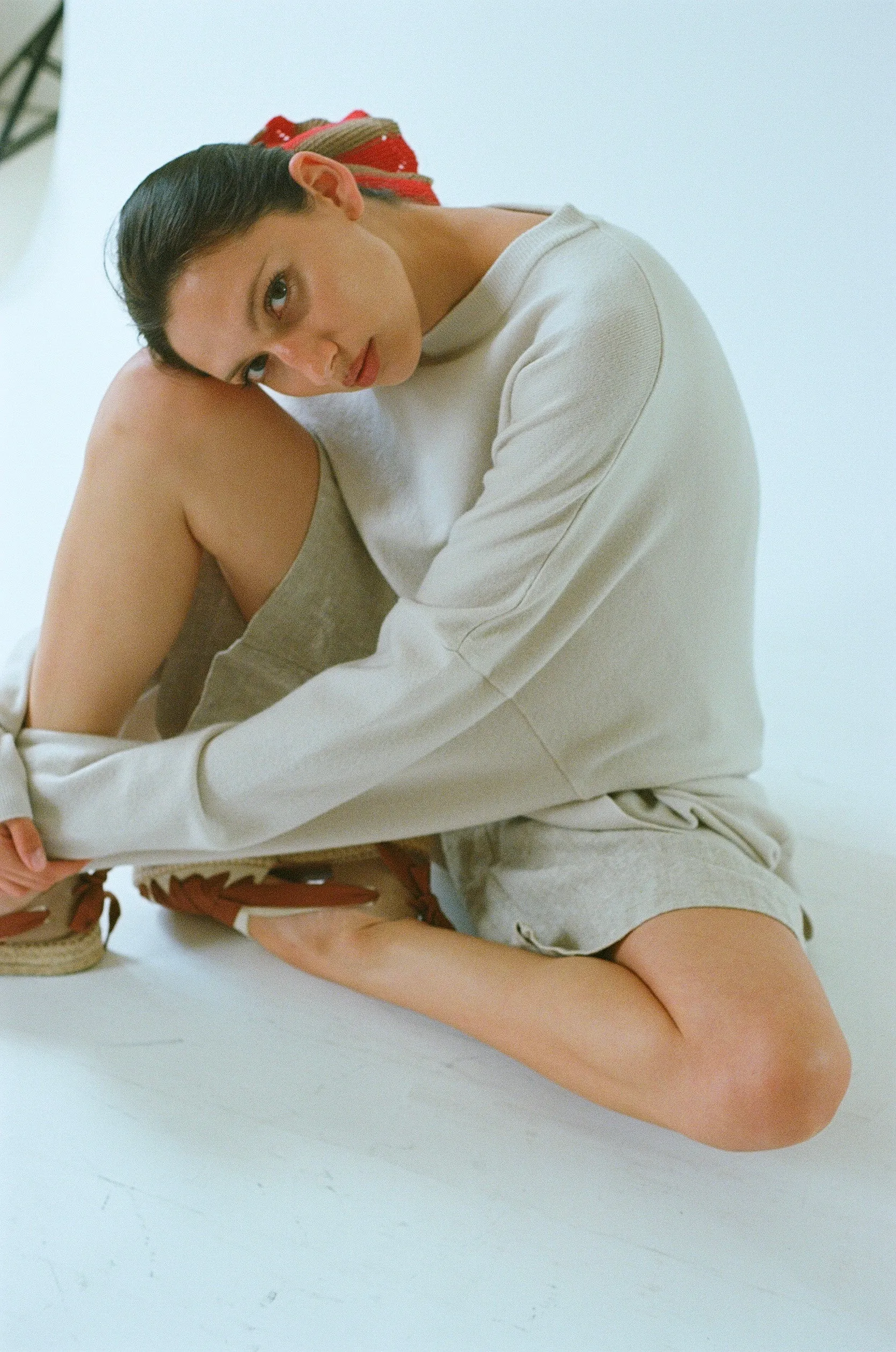Juna Cashmere Sweater in Chalk