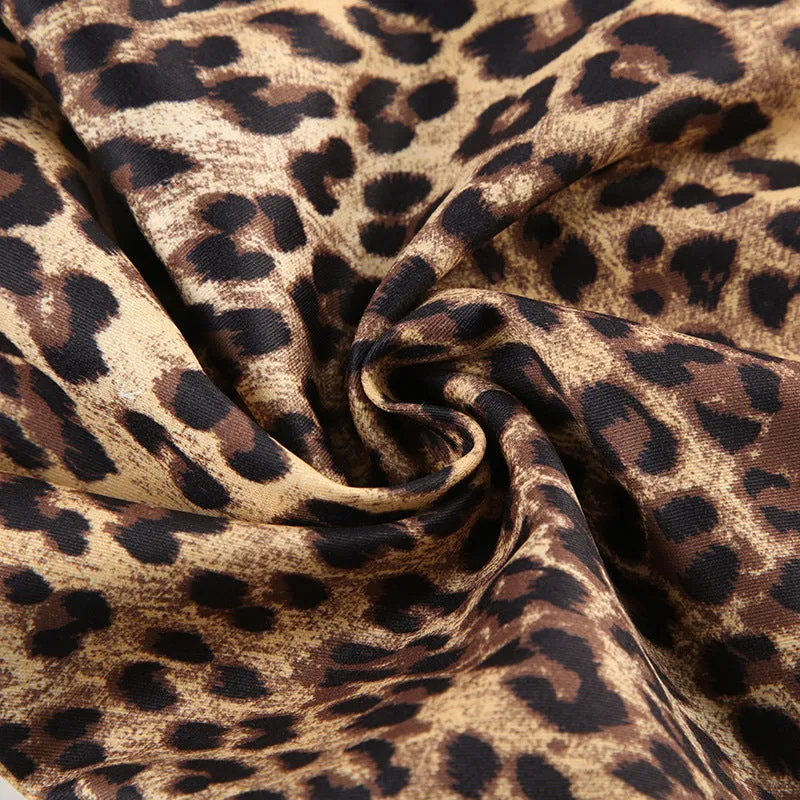 Leopard Print Wide-Leg Pants