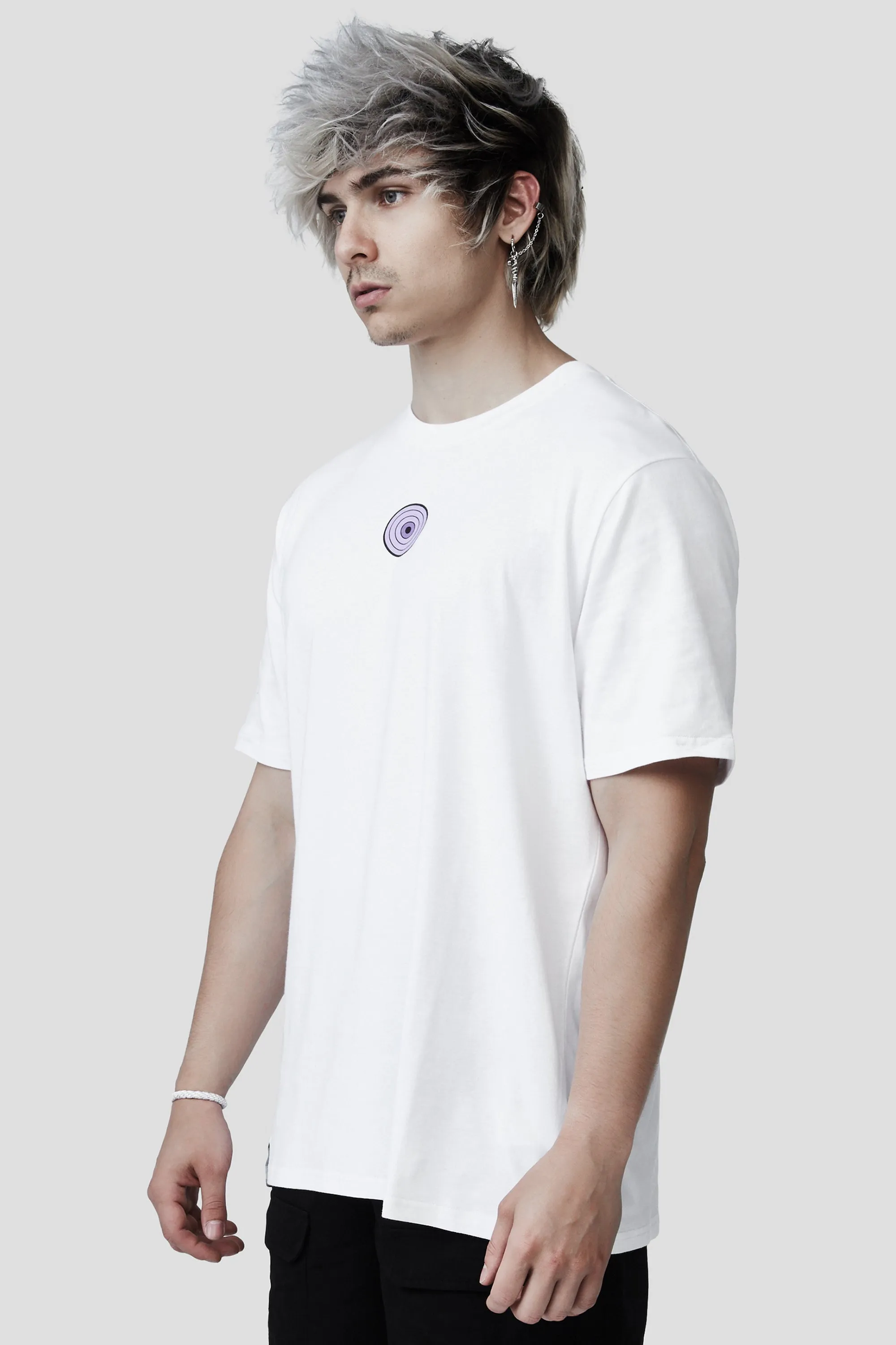 LIQUID x NARUTO AKATSUKI WHITE RINNEGAN PAIN TEE