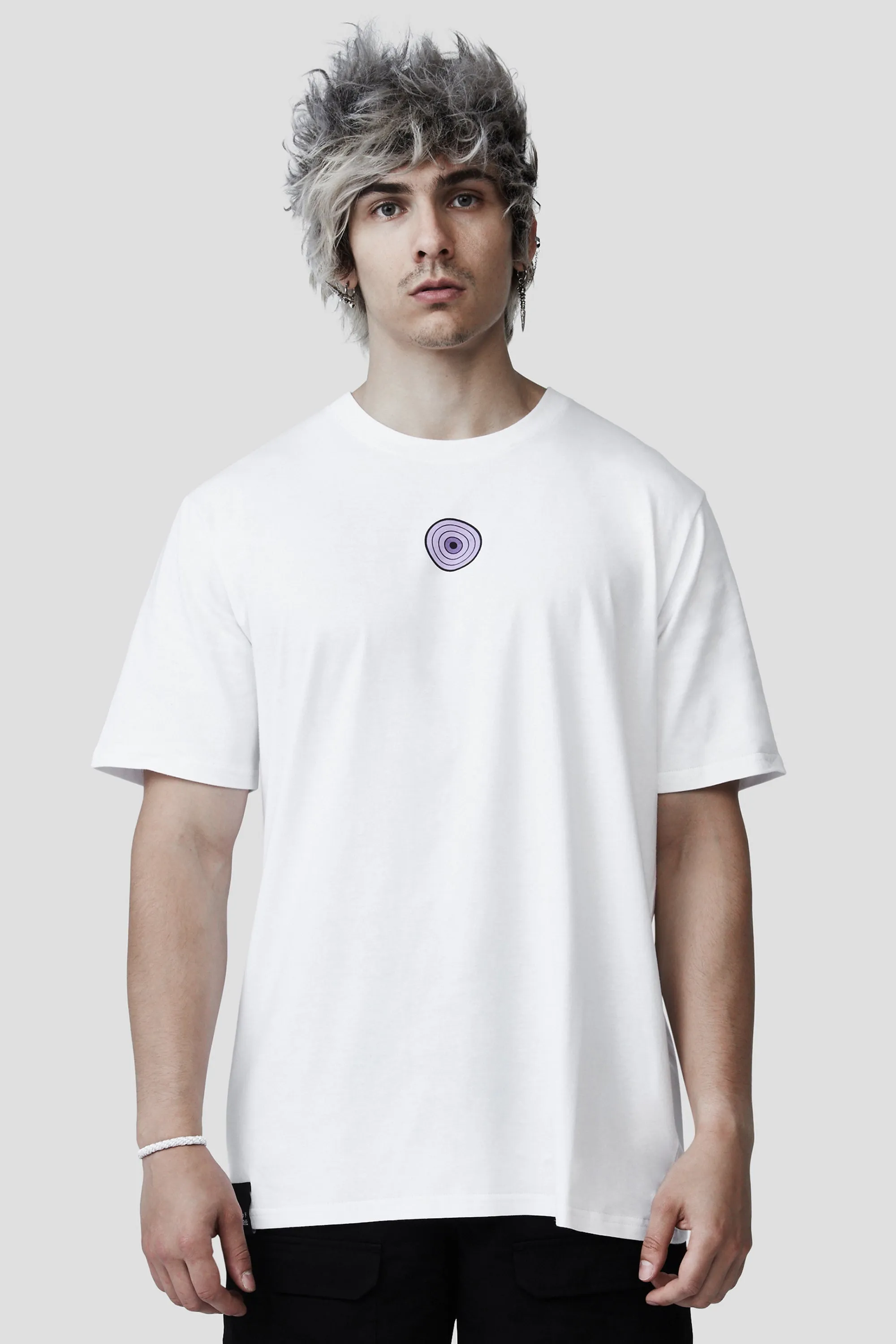 LIQUID x NARUTO AKATSUKI WHITE RINNEGAN PAIN TEE