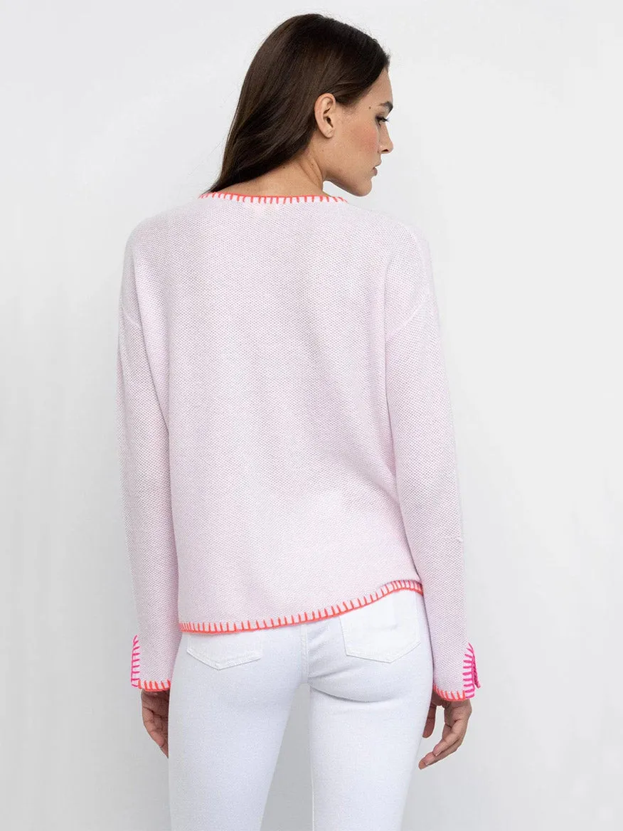 Lisa Todd Beach Lover V-Neck Sweater in Wisteria