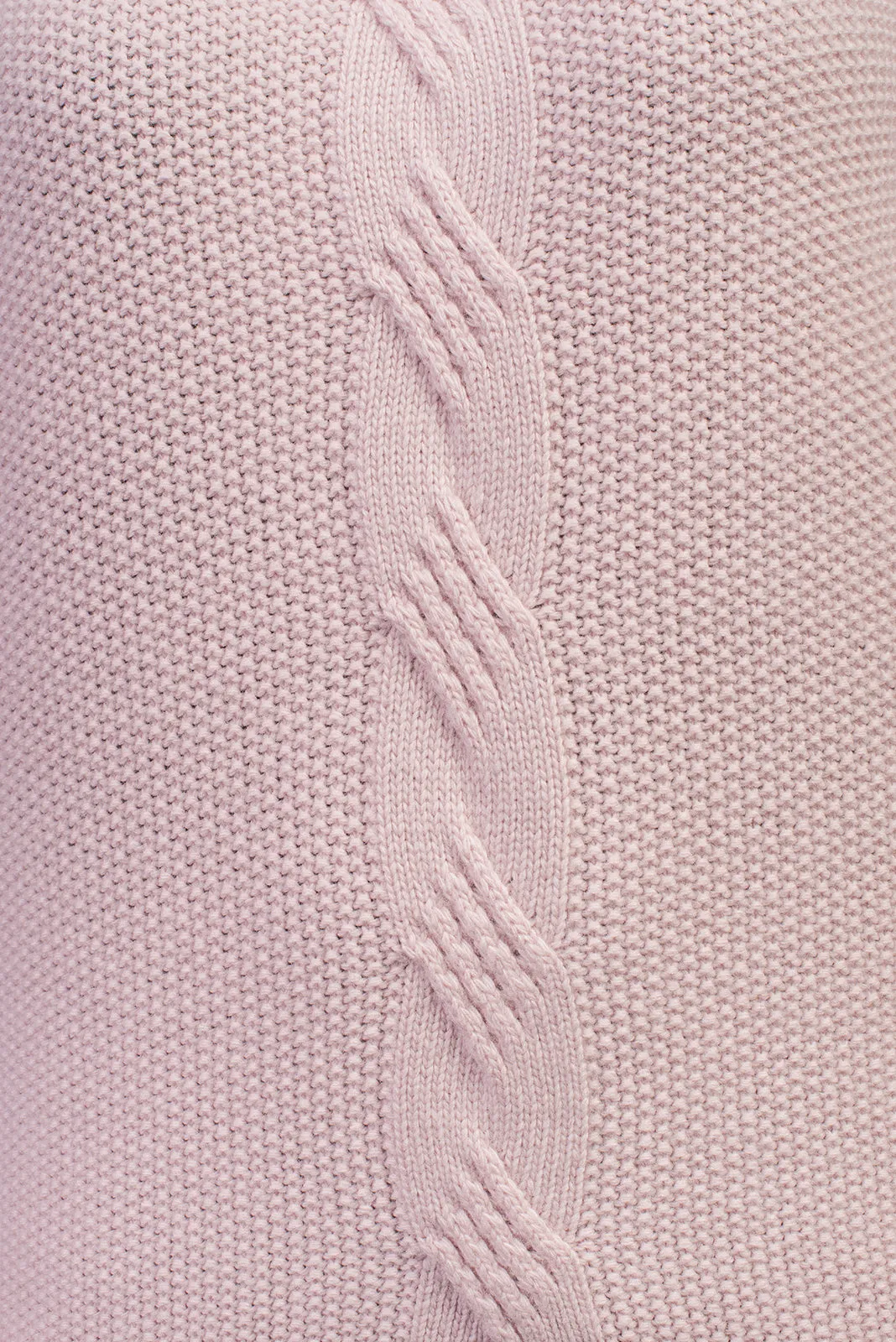 Maglia con treccia in misto cashmere