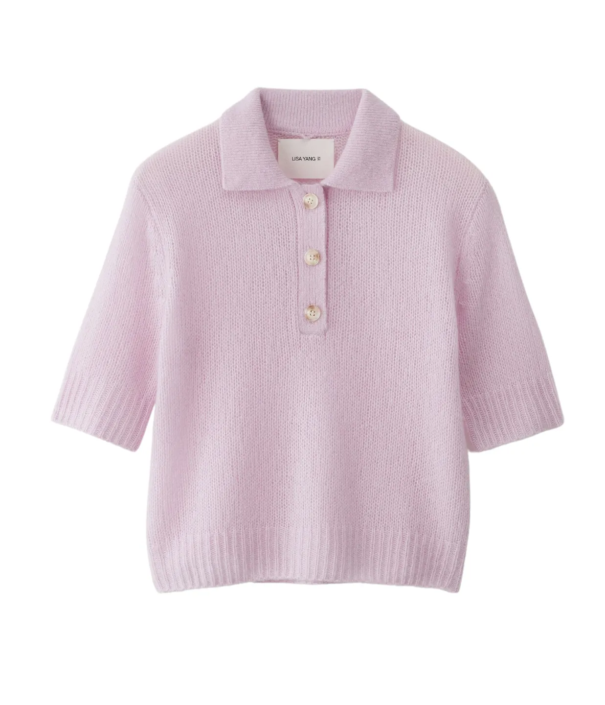 Masy Short Sleeve Sweater in Dahlia