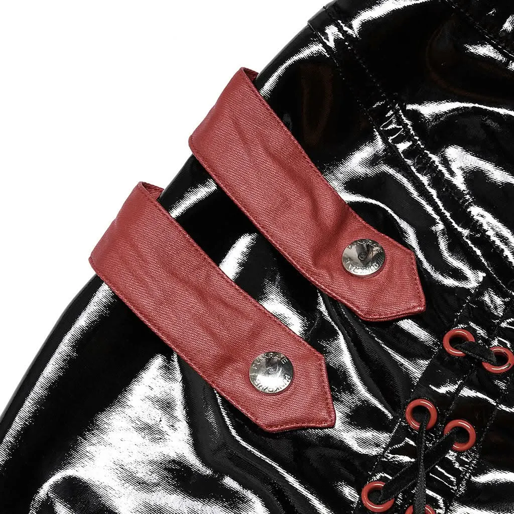 Onyx PU Pencil Skirt