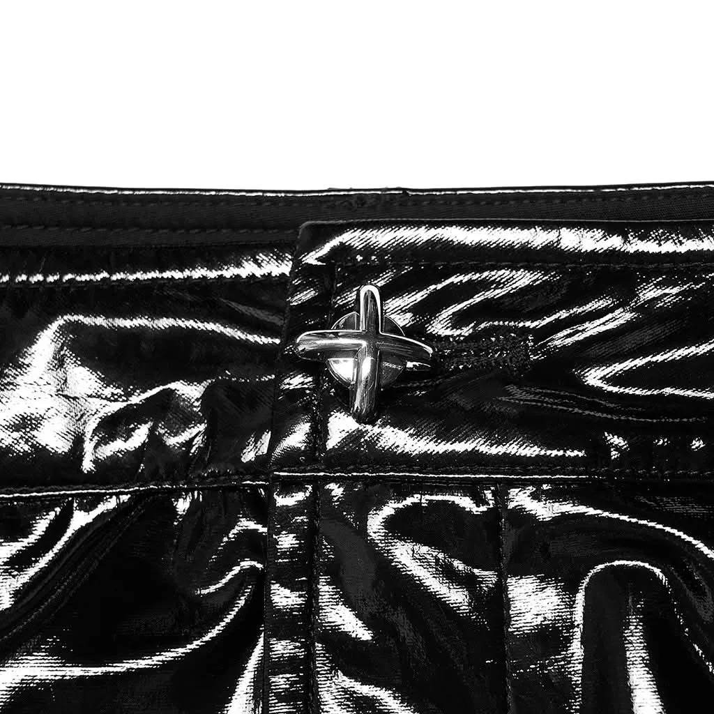 Onyx PU Pencil Skirt