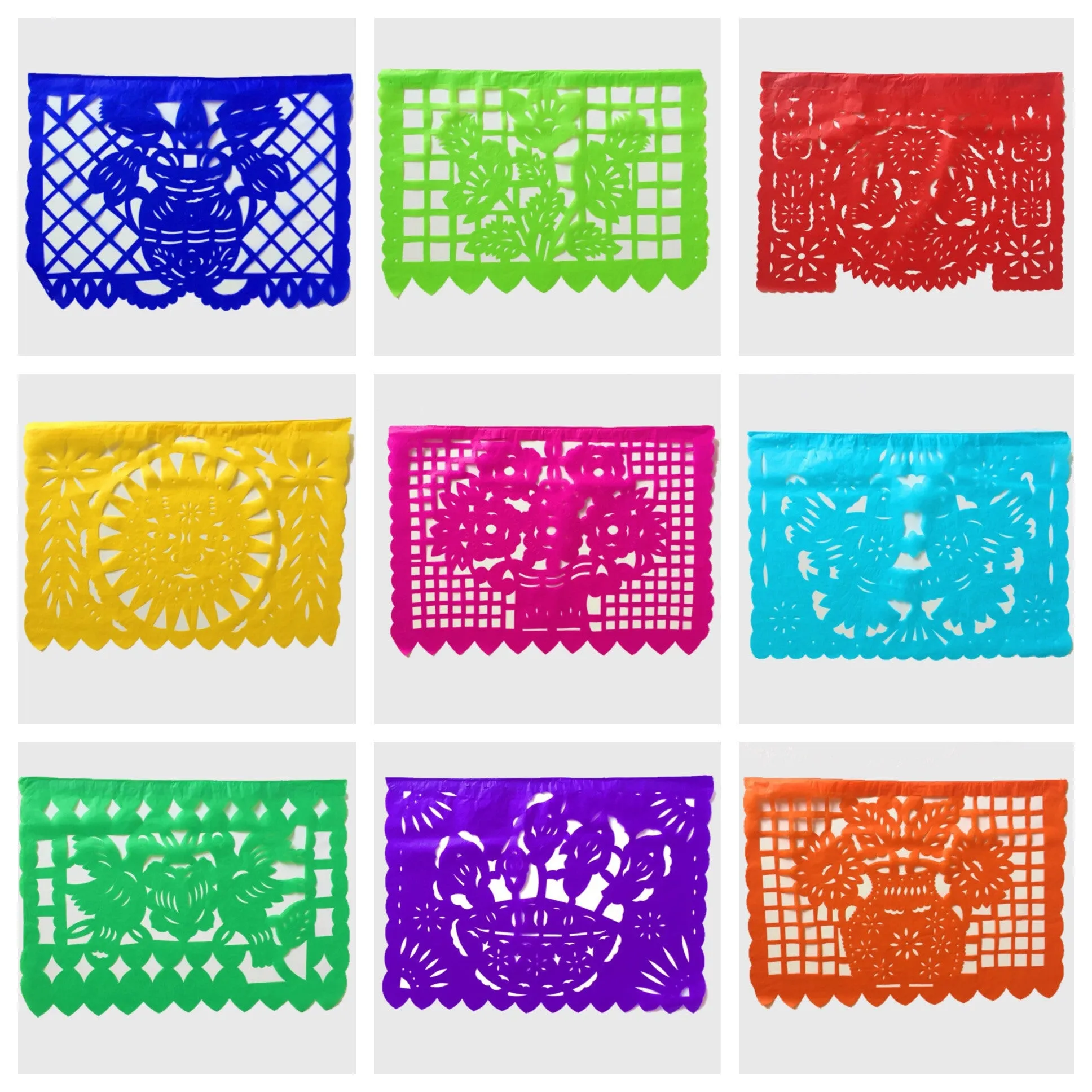 Papel Picado Mexican Banner. Medium