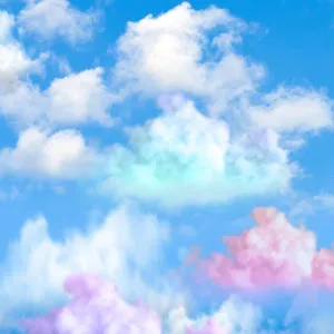 Pencil Case in Clouds
