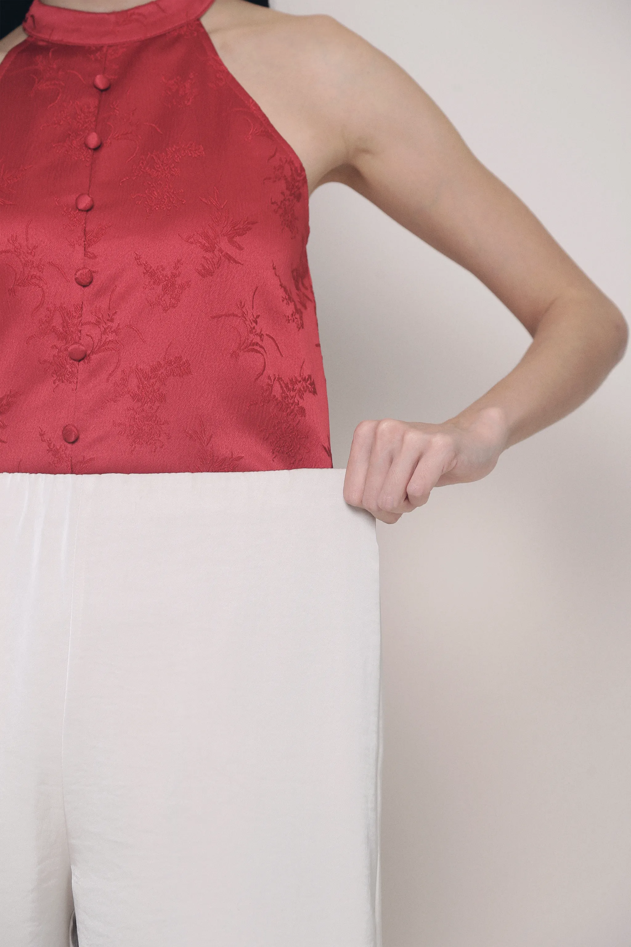 Petite Daydreamer Wide Leg Pants Pearl
