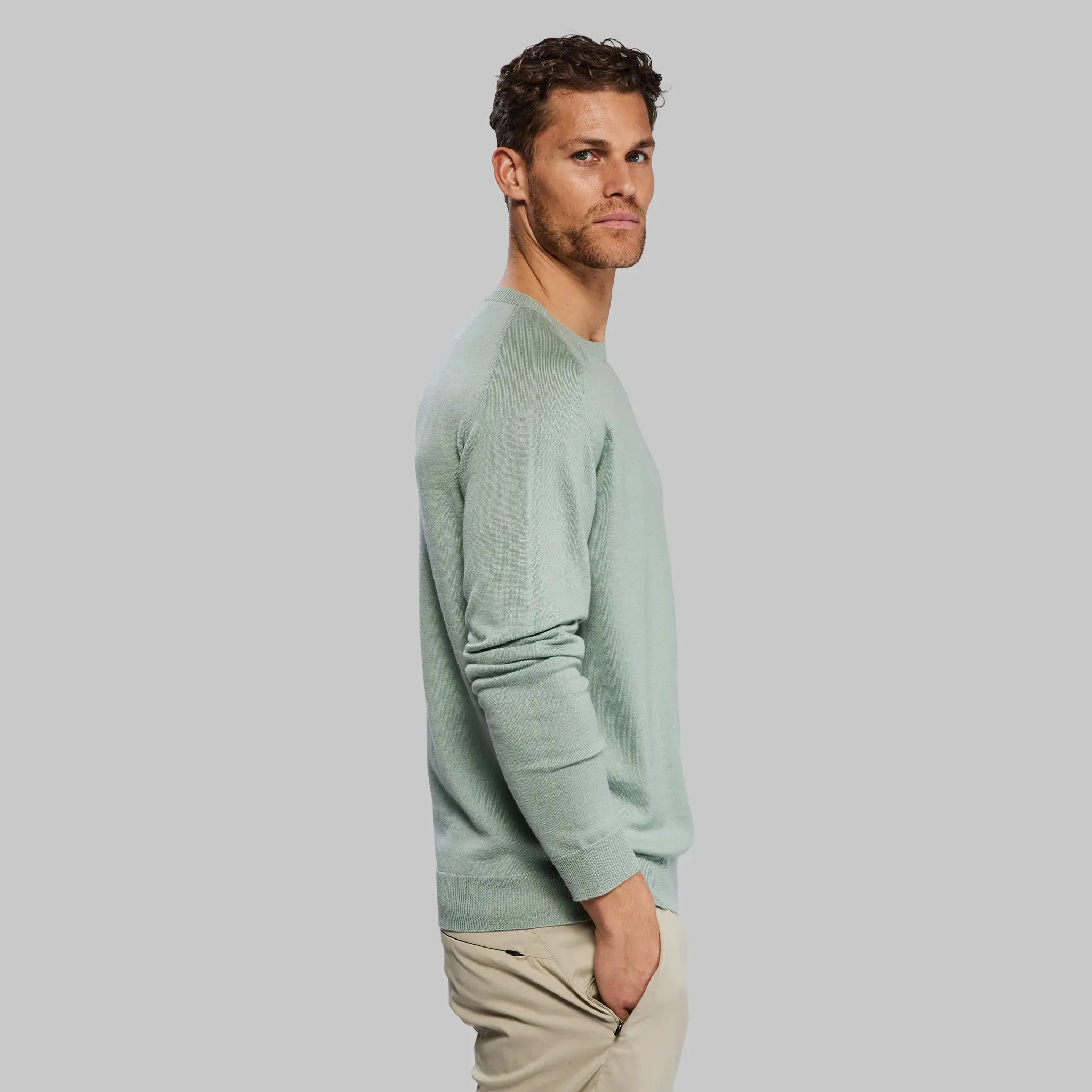 Planet Earth Sweater. Sage Green edition