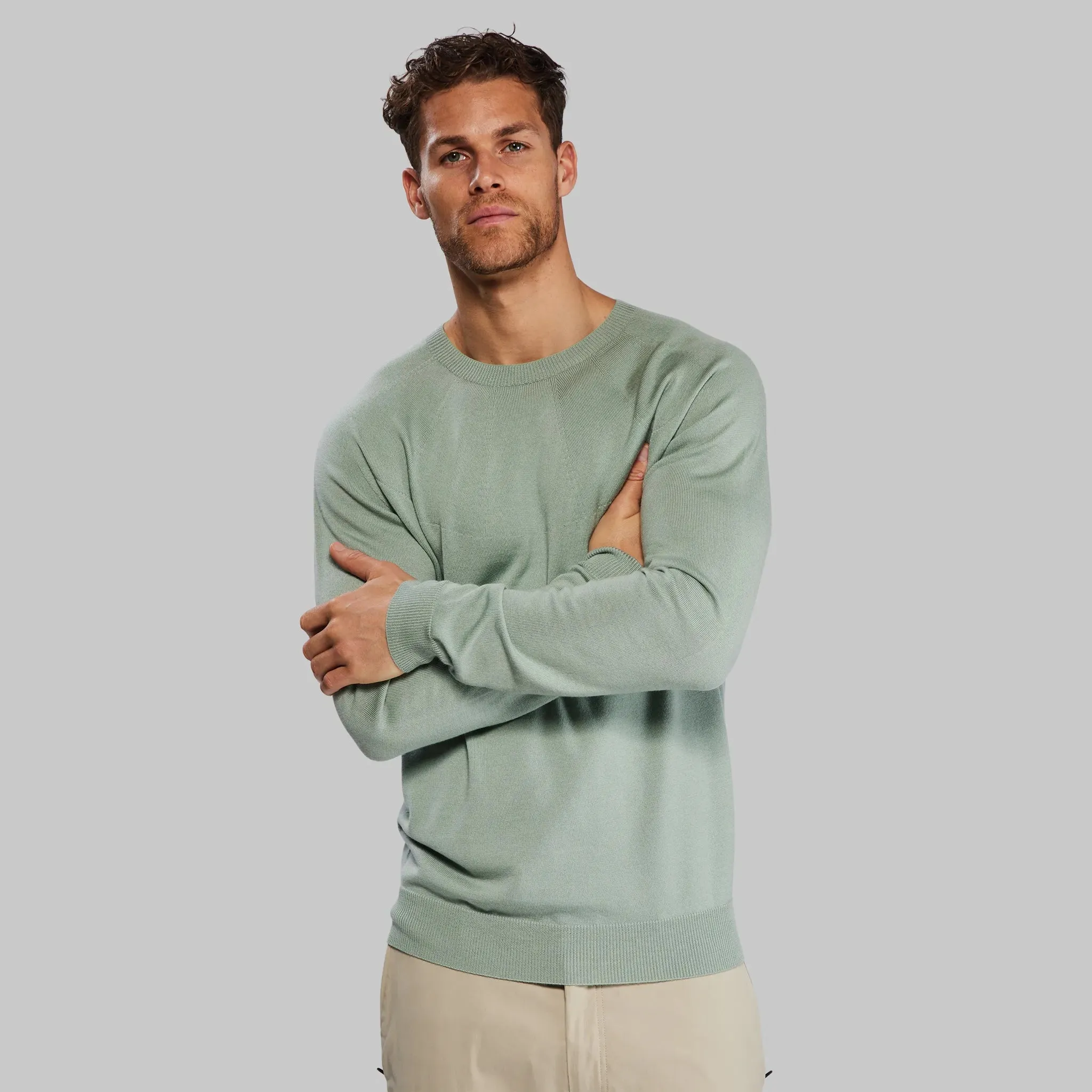 Planet Earth Sweater. Sage Green edition