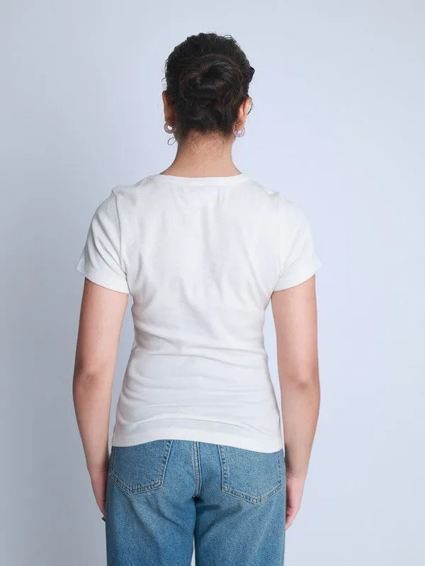 Ribbed Casual T-shirt