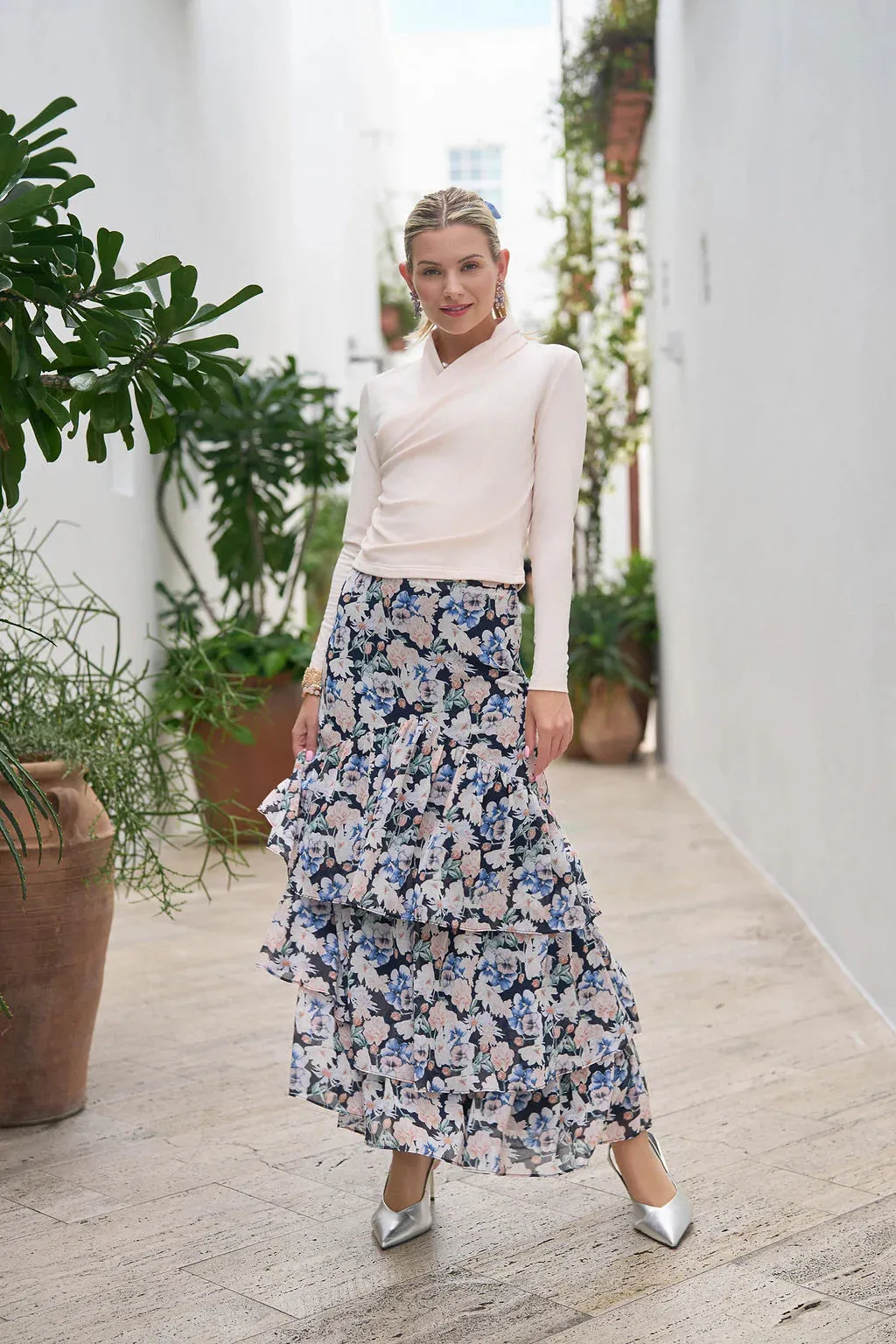 Ruffles Skirt- Chiffon Florals