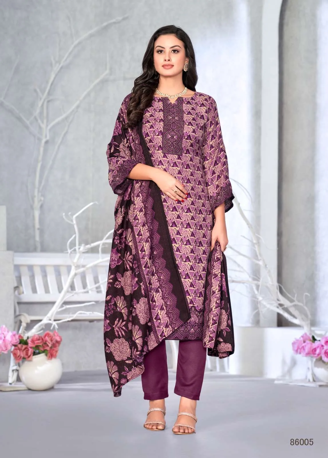 Skt Suits Woolen Queen 86001-86008 Festivewear Designer Salwar Kameez (421x08)