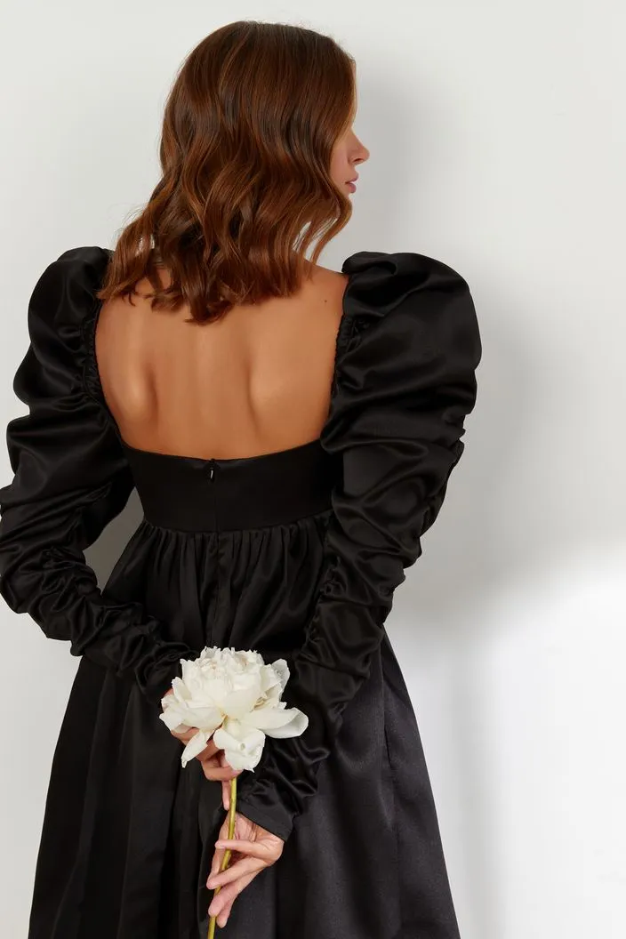 Slinky Black Evening Dress
