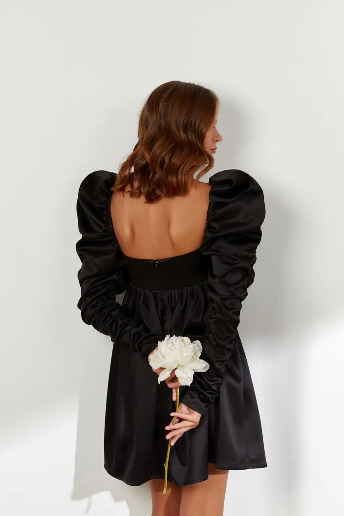 Slinky Black Evening Dress
