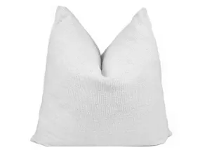 Solid Color Throw Pillow Cover - White