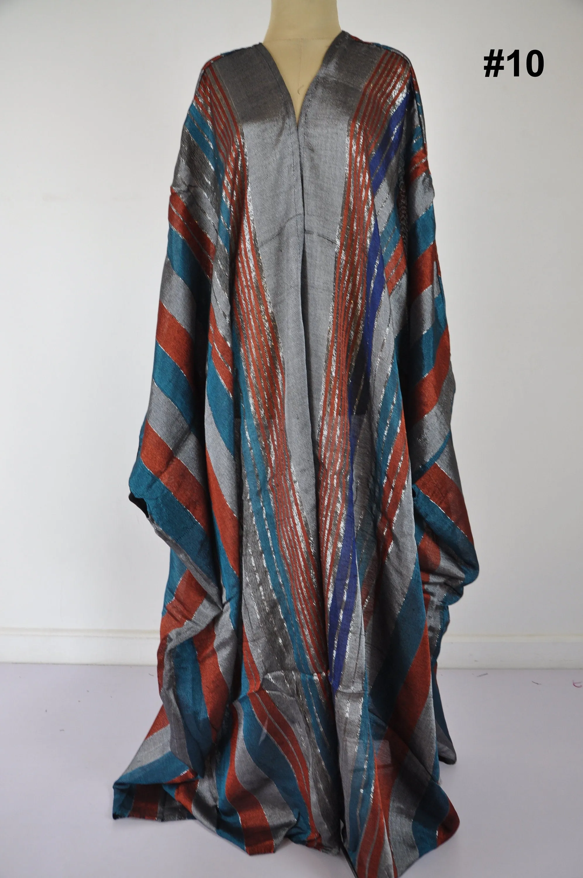 Stunning colorful hand loomed Silk Abaya with gold threads, Summer silk Abaya,  Silk Abaya, Colorful Abaya, Handmade Abaya, women abaya