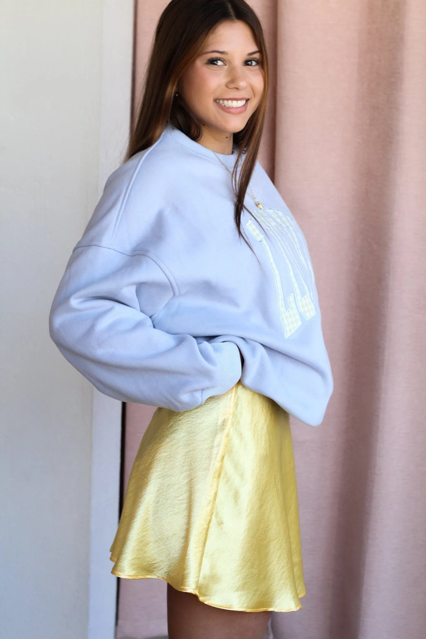 Sunshine Satin Skater Skirt