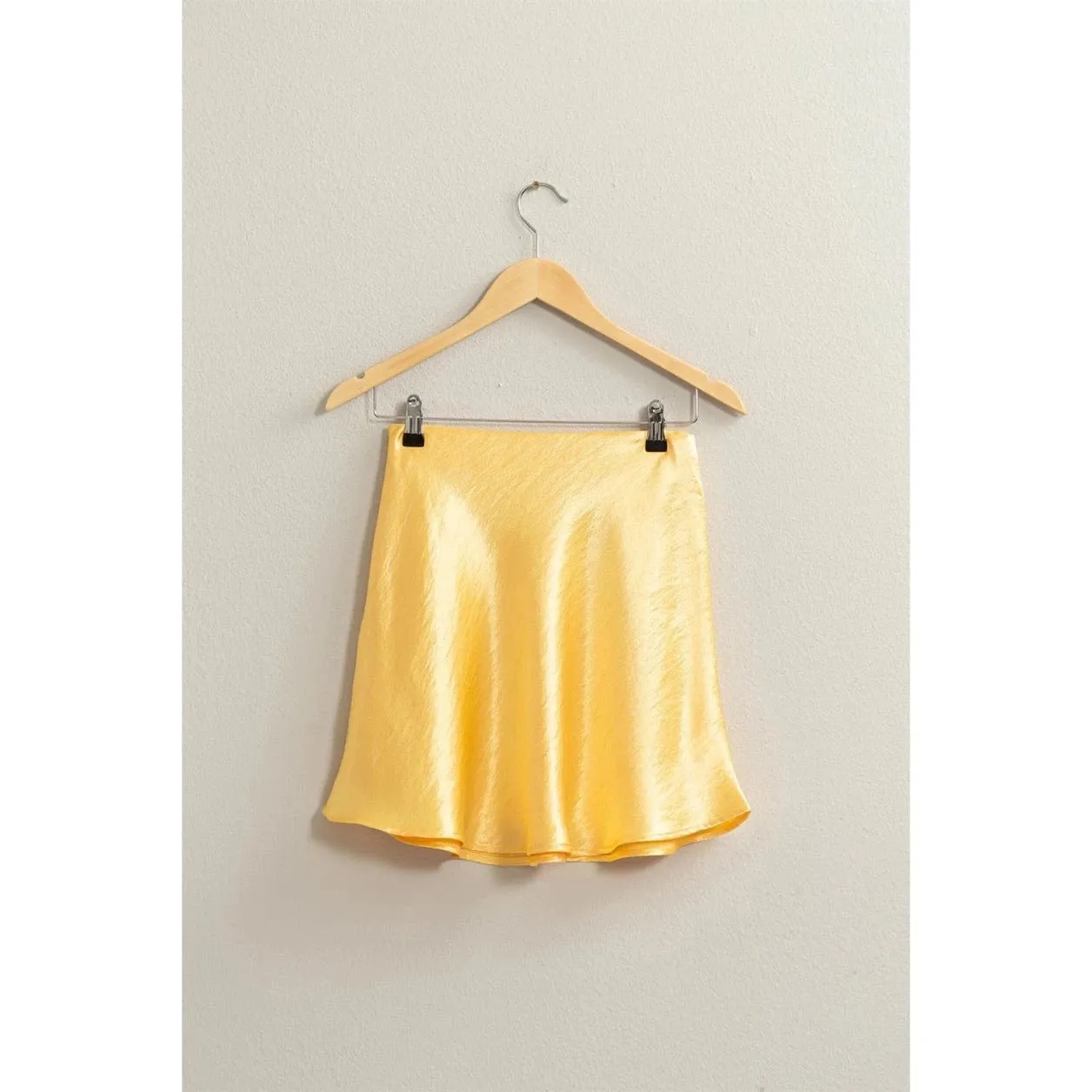 Sunshine Satin Skater Skirt