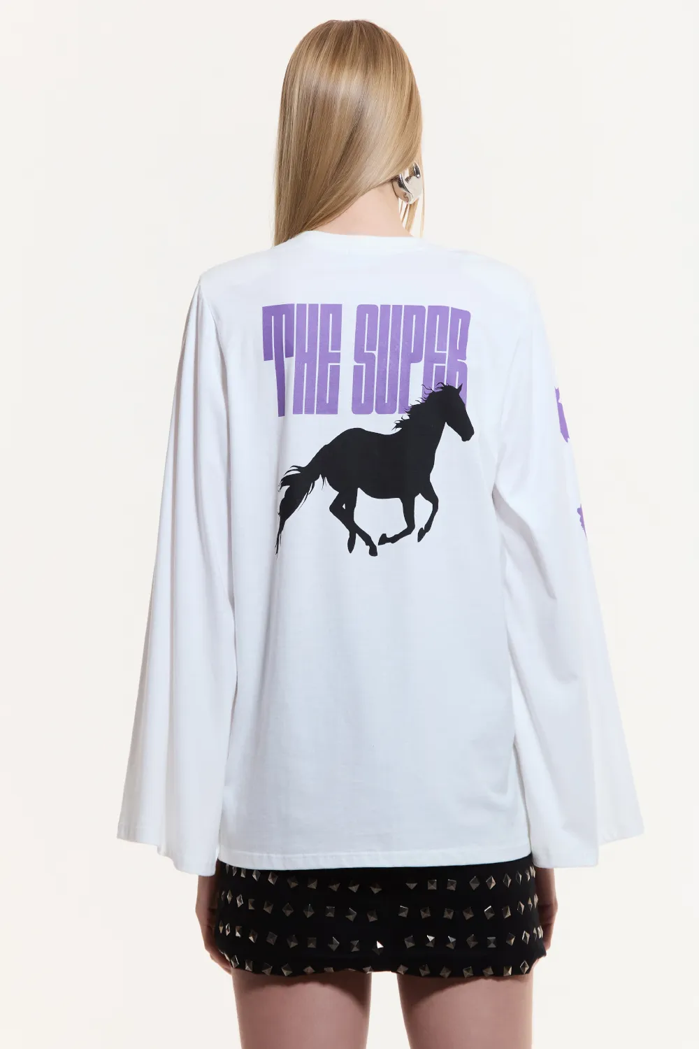 T-SHIRT MANGA LONGA OFF WHITE