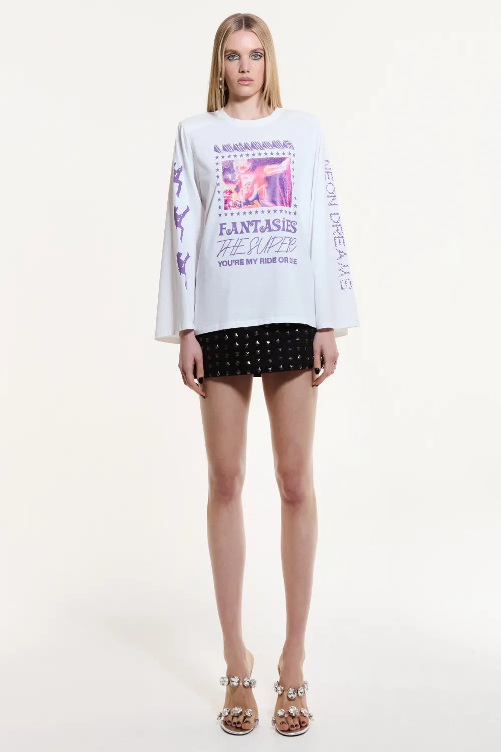 T-SHIRT MANGA LONGA OFF WHITE