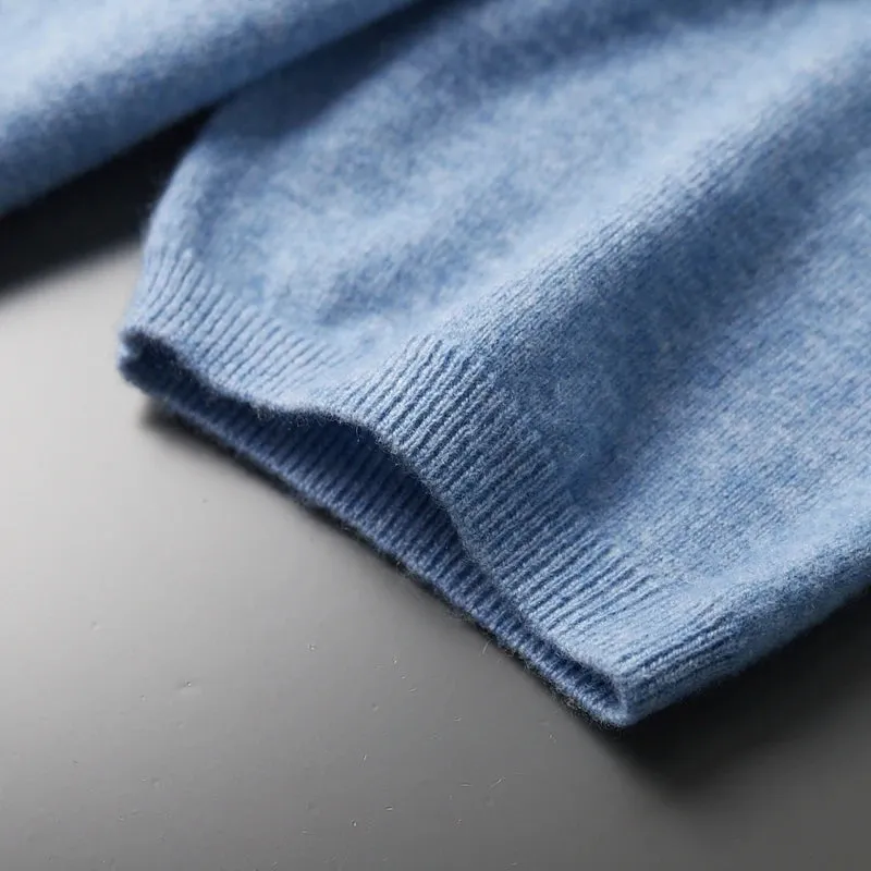 Vera | Pure Cashmere Knitted Polo Collar T-Shirt
