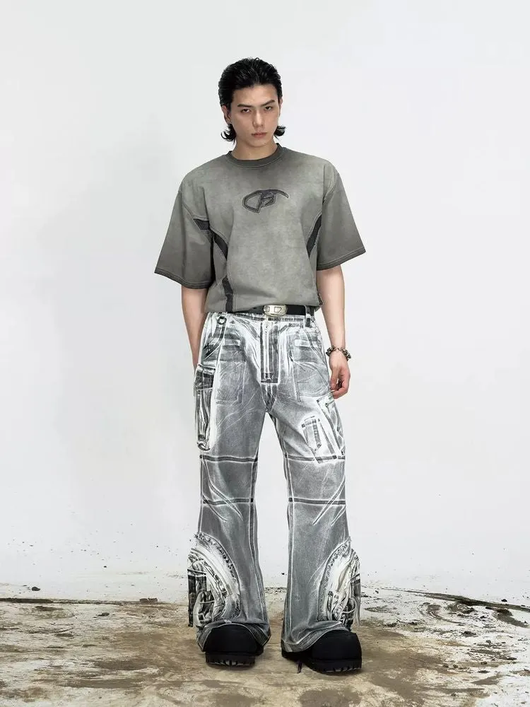 Washed loose straight casual pants【s0000009211】