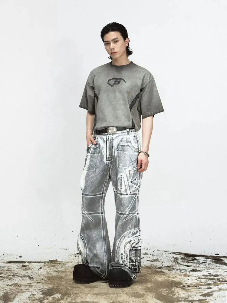 Washed loose straight casual pants【s0000009211】