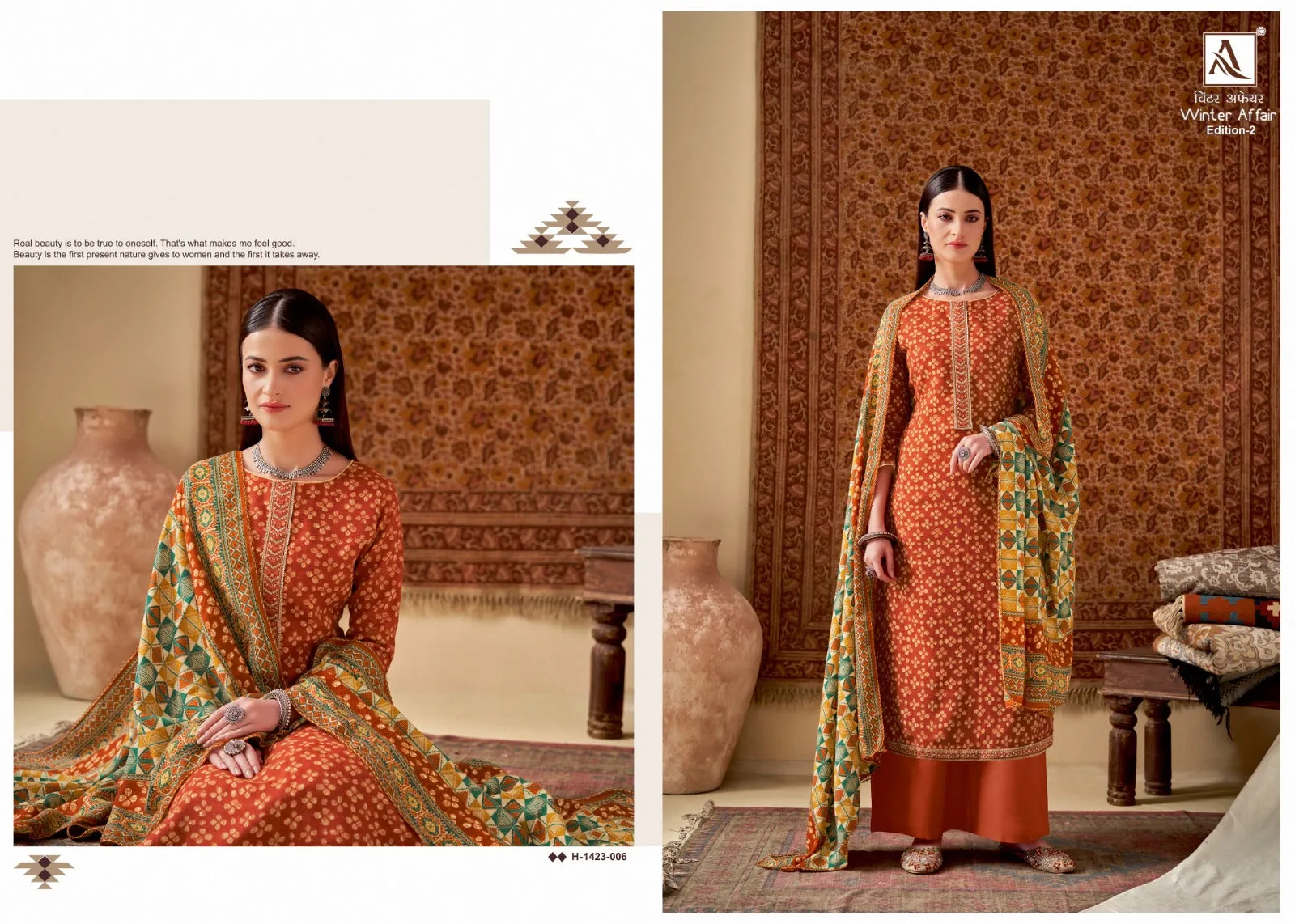 Winter Affair-2 Woolen printed and embroidery Salwar Suits By Alok Suit