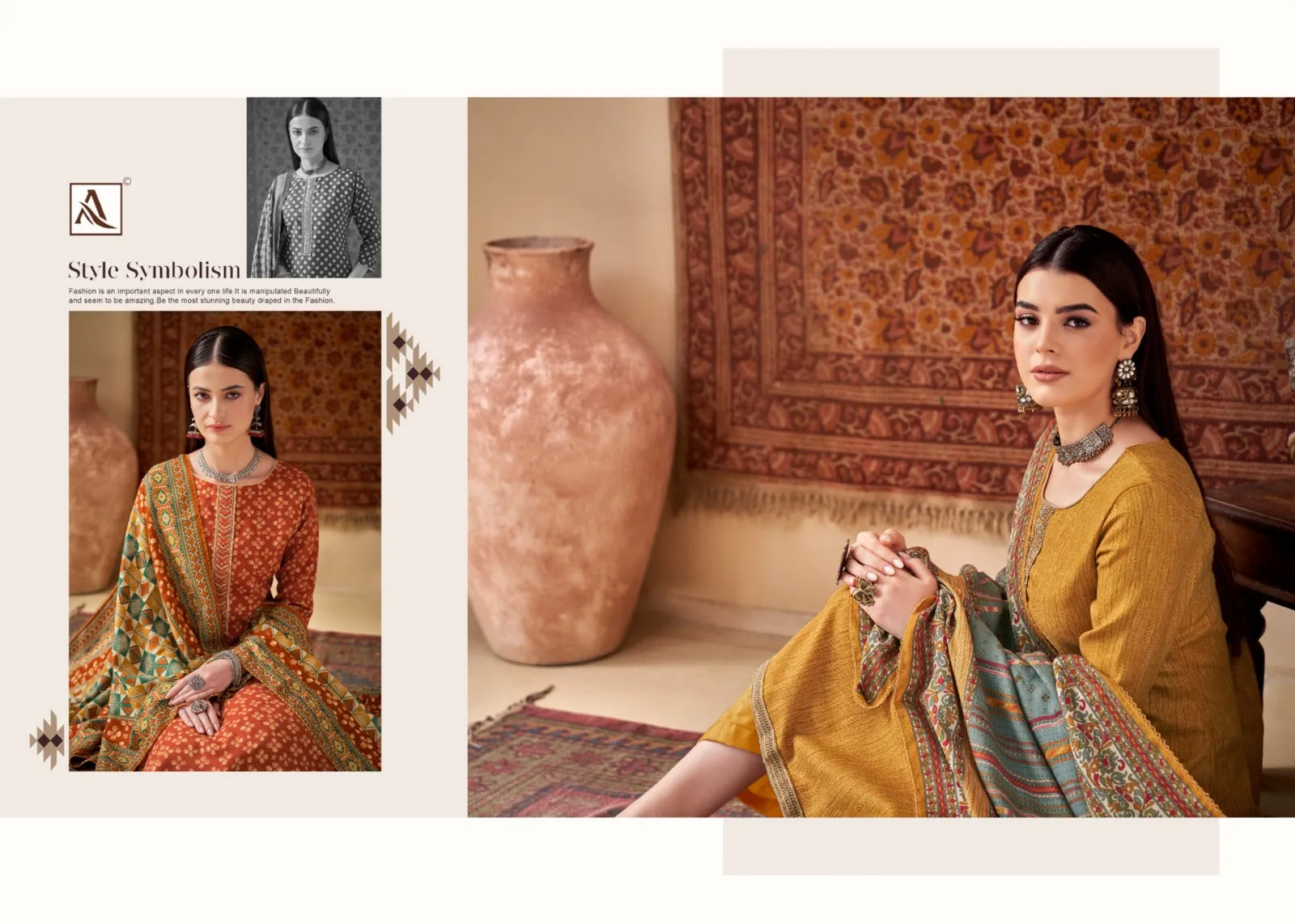 Winter Affair-2 Woolen printed and embroidery Salwar Suits By Alok Suit