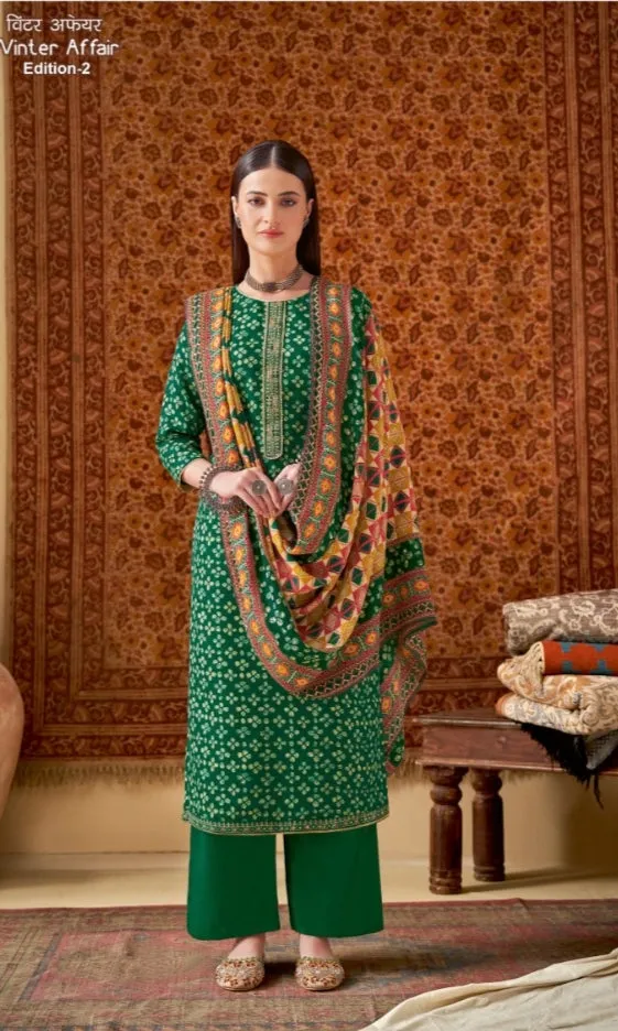 Winter Affair-2 Woolen printed and embroidery Salwar Suits By Alok Suit