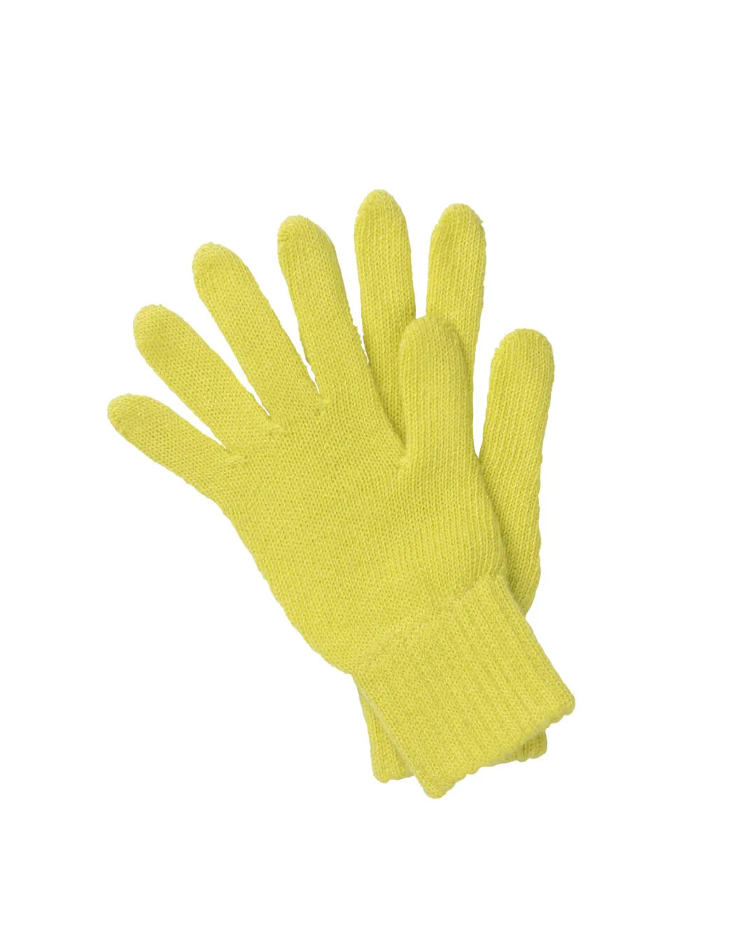 Yellow Cashmere Hat and Gloves Set | Lomond Cashmere